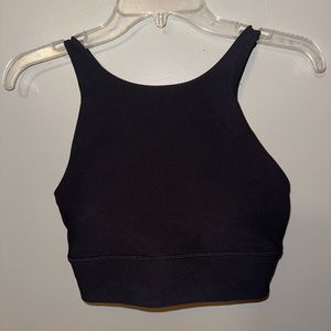 Black lululemon high top sports bra